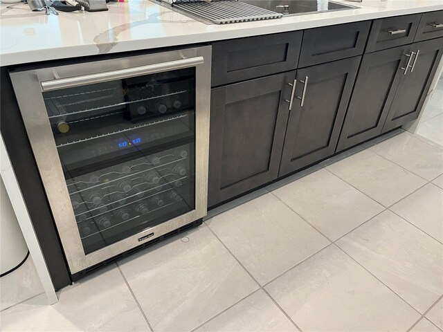 5667 SW 92nd Pl, Ocala, FL 34476 - kitchen view of wine cooler and light countertops