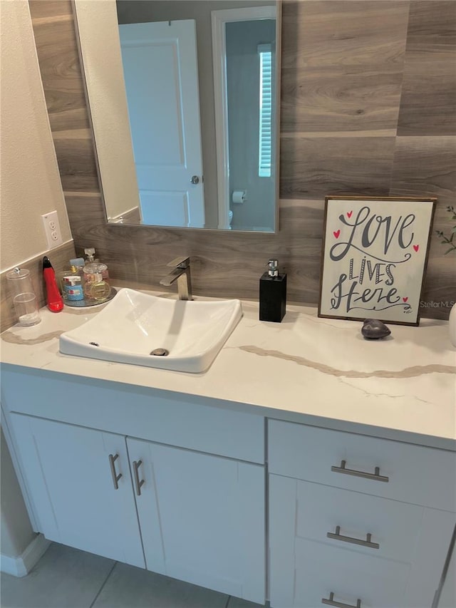 5667 SW 92nd Pl, Ocala, FL 34476 - bathroom with vanity and tile patterned flooring
