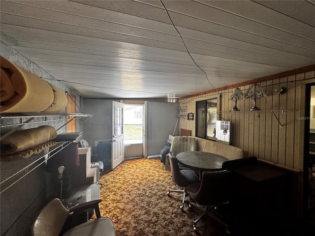 20704 SW Rainbow Lakes Blvd, Dunnellon, FL 34431 - carpeted office featuring wooden walls