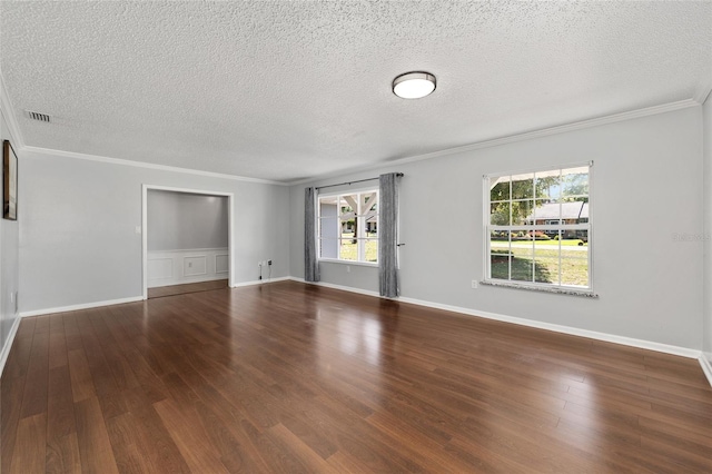 1812 SE 38th Ave, Ocala, FL 34471 - unfurnished room with a textured ceiling, wood finished floors, and ornamental molding