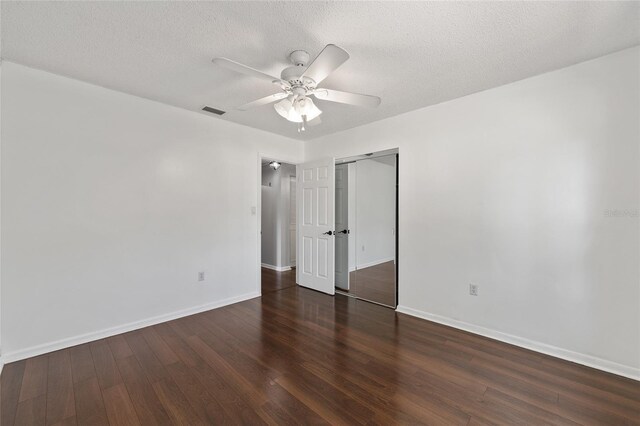 1812 SE 38th Ave, Ocala, FL 34471 - unfurnished room with baseboards, ceiling fan, wood finished floors, and a textured ceiling
