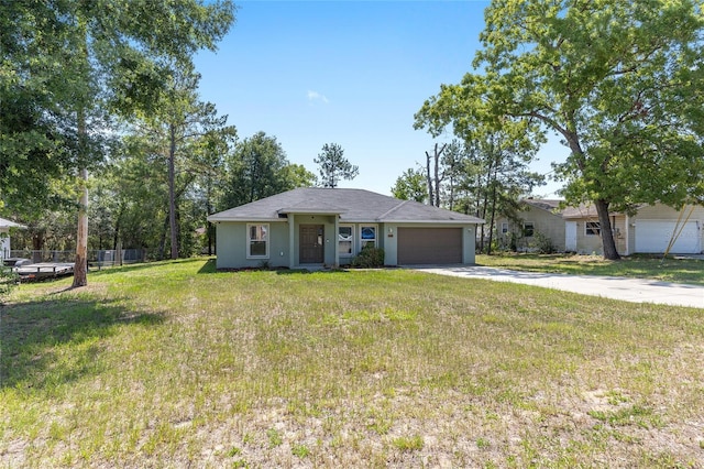 5425 Pecan Rd, Ocala, FL 34472 - view of front of property featuring a garage and driveway