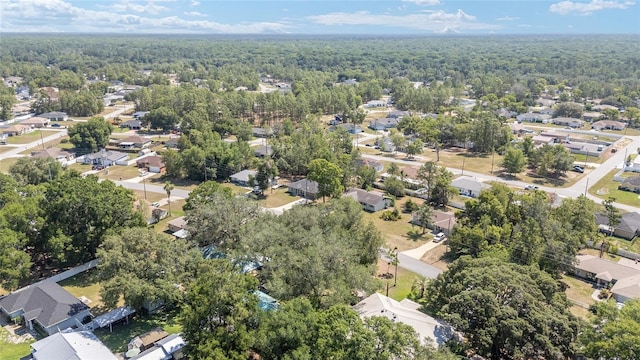 5425 Pecan Rd, Ocala, FL 34472 - aerial view of property's location featuring a heavily wooded area and nearby suburban area
