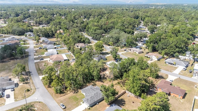 5425 Pecan Rd, Ocala, FL 34472 - aerial overview of property's location featuring a heavily wooded area and nearby suburban area
