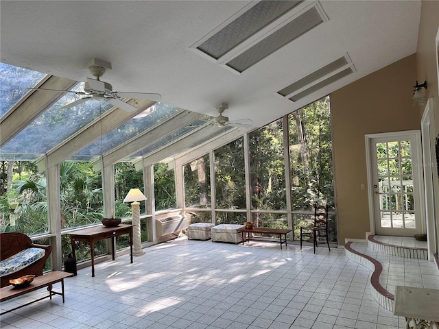 4305 SW 20th Ave, Ocala, FL 34471 - sunroom with ceiling fan, healthy amount of natural light, and vaulted ceiling