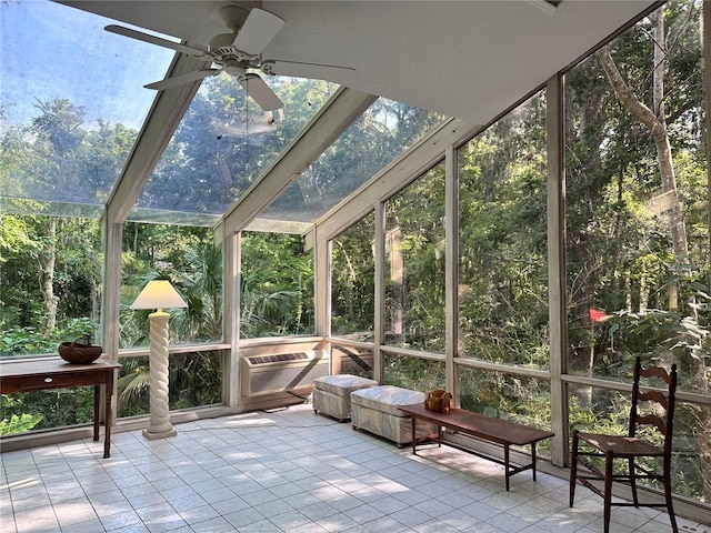 4305 SW 20th Ave, Ocala, FL 34471 - unfurnished sunroom with ceiling fan and cooling unit