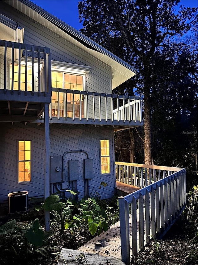 4305 SW 20th Ave, Ocala, FL 34471 - wooden terrace with central AC unit