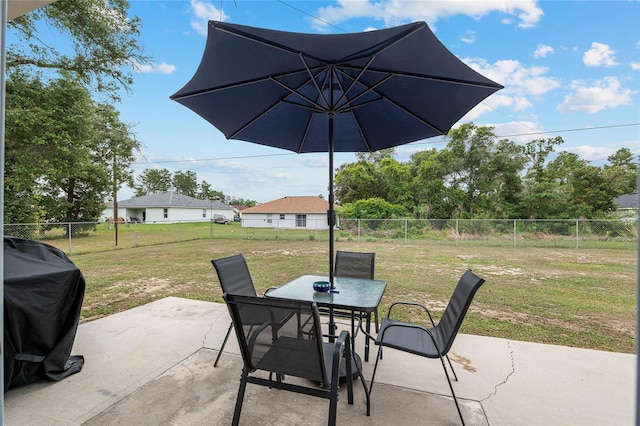 2690 SW 154th Ln, Ocala, FL 34473 - view of patio / terrace featuring outdoor dining area and grilling area