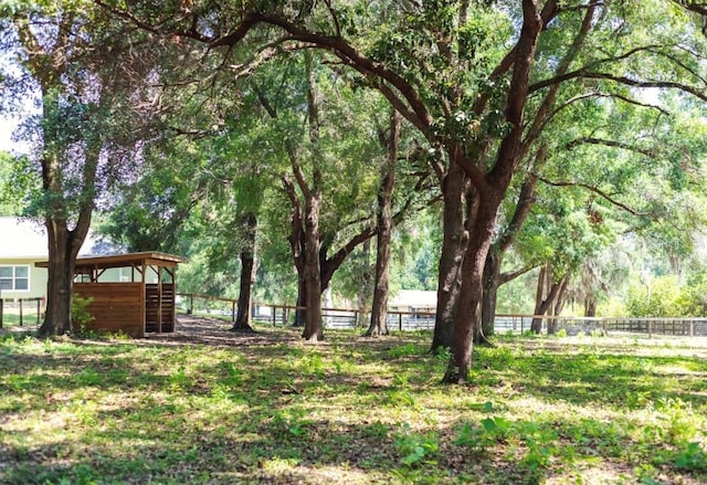 10208 SE 170th Pl, Summerfield, FL 34491 - view of yard with an exterior structure