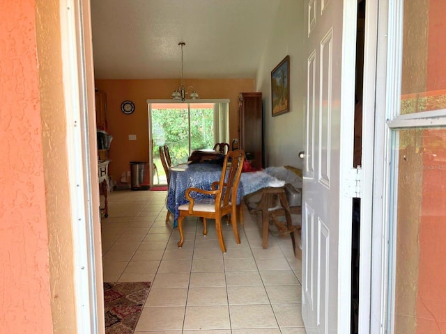 14 Dogwood Drive Radl, Ocala, FL 34472 - dining space featuring a chandelier and light tile patterned flooring