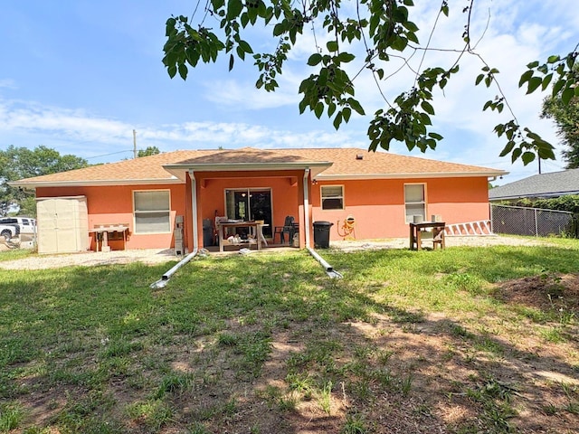 14 Dogwood Drive Radl, Ocala, FL 34472 - rear view of property with stucco siding and a patio area
