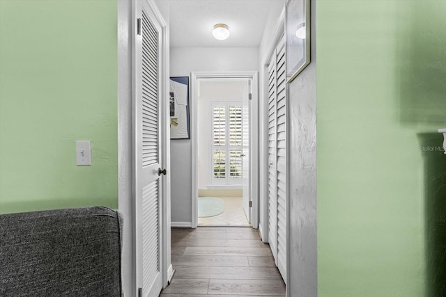 1631 W Dalary Pt Unit 1631, Crystal River, FL 34429 - hall with wood-type flooring and baseboards