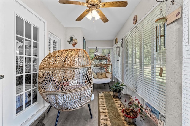 1631 W Dalary Pt Unit 1631, Crystal River, FL 34429 - sunroom / solarium featuring ceiling fan