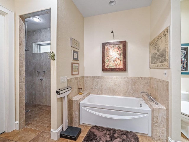 402 SW 127th Pl, Ocala, FL 34473 - bathroom featuring a garden tub and walk in shower