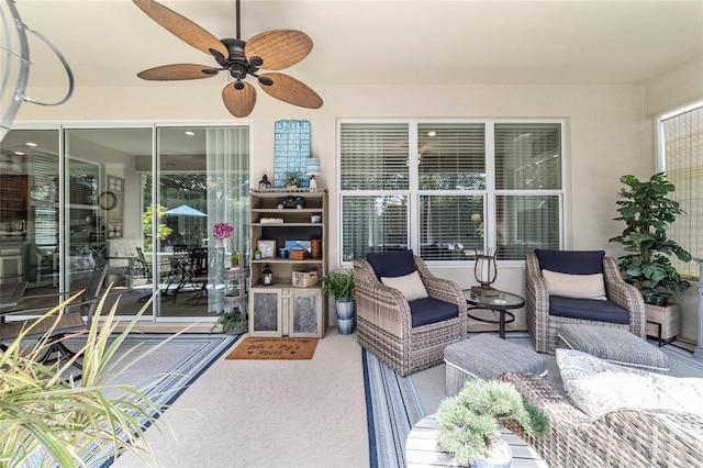 7263 SW 99th Cir, Ocala, FL 34481 - view of patio / terrace with ceiling fan