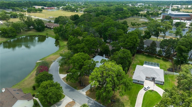 1628 SE 29th Ter, Ocala, FL 34471 - aerial view of property and surrounding area with a nearby body of water and a tree filled landscape
