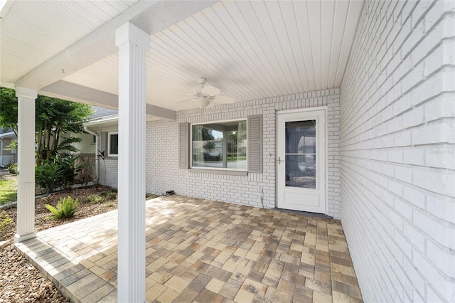 8998 SW 94th St Unit D, Ocala, FL 34481 - view of patio with a ceiling fan