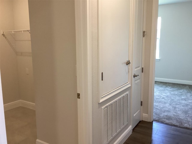 10540 SW 49th Avenue Rd, Ocala, FL 34476 - hallway featuring baseboards and dark wood-style floors