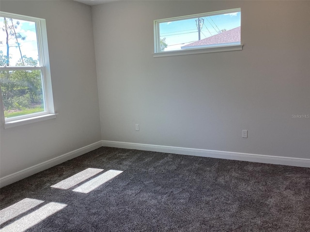 10540 SW 49th Avenue Rd, Ocala, FL 34476 - empty room featuring dark carpet, healthy amount of natural light, and baseboards