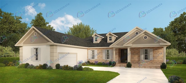 2050 NW 79th Loop, Ocala, FL 34475 - view of front of home featuring a front lawn, driveway, and a garage