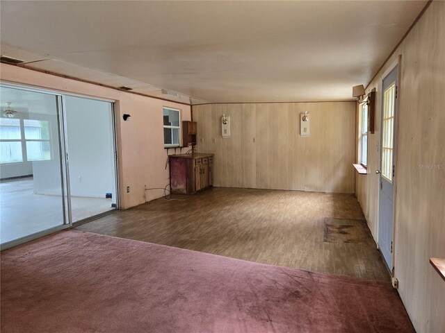 9330 N Citrus Springs Blvd, Citrus Springs, FL 34434 - unfurnished room with wood finished floors and wooden walls