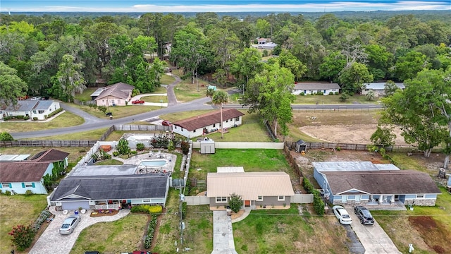 1520 NE 17th Ave, Ocala, FL 34470 - aerial view of residential area with a heavily wooded area