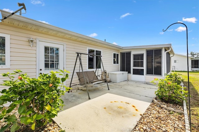 17890 SE 96th Ct, Summerfield, FL 34491 - view of patio / terrace featuring a sunroom
