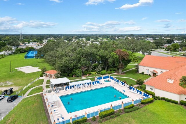 17890 SE 96th Ct, Summerfield, FL 34491 - aerial view of a pool and a tree filled landscape