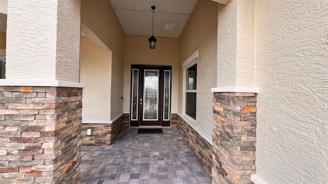 10287 SW 96th Ln, Ocala, FL 34481 - property entrance with stucco siding