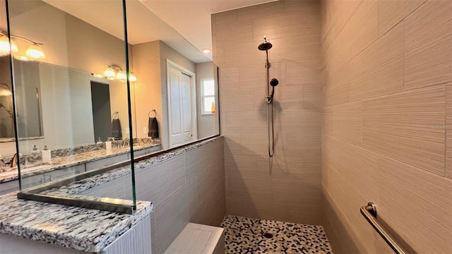 10287 SW 96th Ln, Ocala, FL 34481 - bathroom featuring walk in shower and vanity