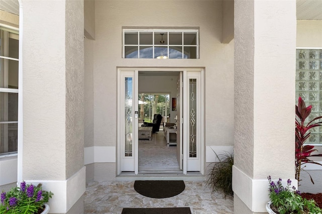 4731 N Crestline Dr, Beverly Hills, FL 34465 - entrance to property featuring stucco siding
