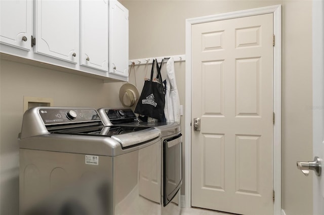 4731 N Crestline Dr, Beverly Hills, FL 34465 - washroom featuring washing machine and clothes dryer and cabinet space
