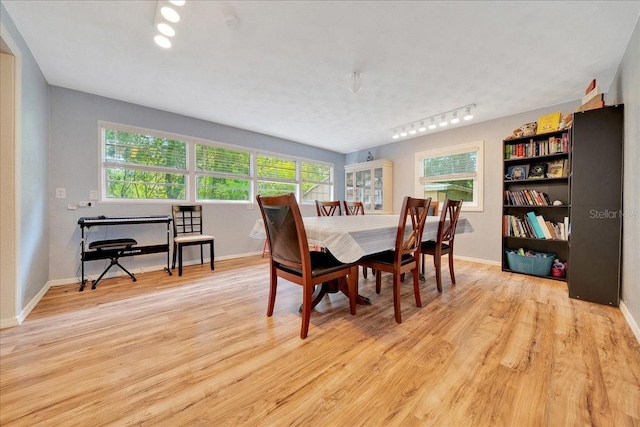 1322 NE 53rd St, Ocala, FL 34479 - dining room with healthy amount of natural light, light wood-style flooring, and baseboards