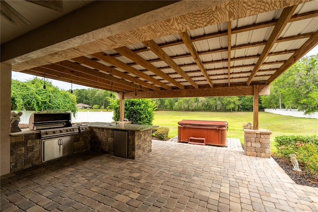 4015 SE 22nd St, Ocala, FL 34471 - view of patio with a hot tub