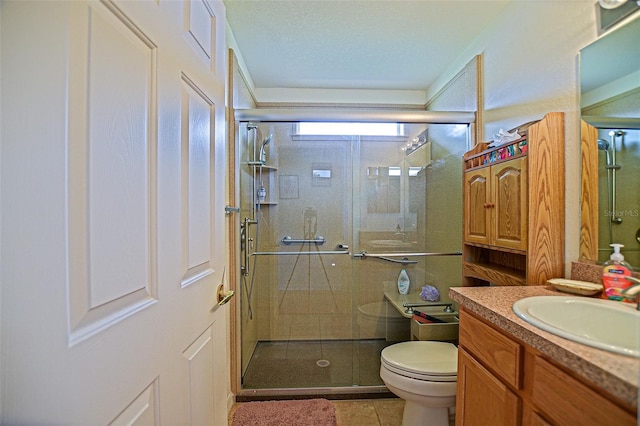 13863 SE 85th Cir, Summerfield, FL 34491 - bathroom with vanity, a stall shower, and toilet