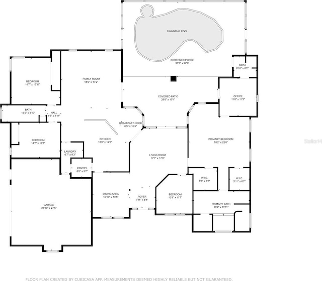 8015 N Tower Way, Citrus Springs, FL 34434 - home floor plan