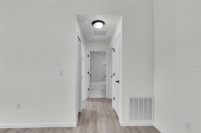 5701 NW 6th Pl, Ocala, FL 34482 - hall with light wood-style flooring and baseboards