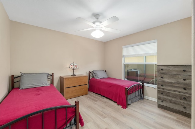 1748 SW 157th Place Rd, Ocala, FL 34473 - bedroom featuring wood finished floors and ceiling fan