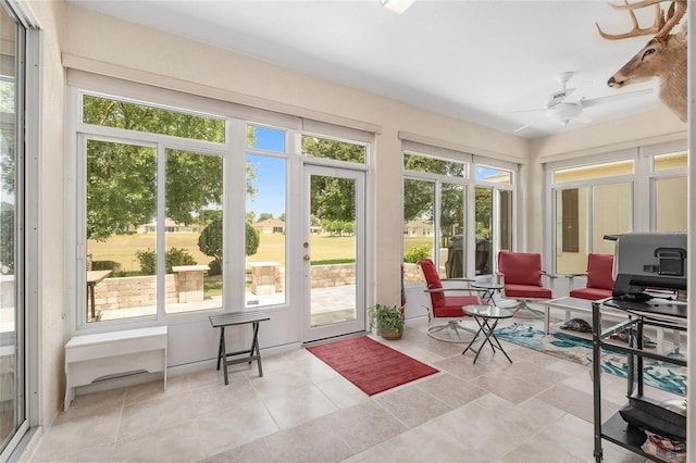 1748 SW 157th Place Rd, Ocala, FL 34473 - sunroom featuring tile patterned flooring