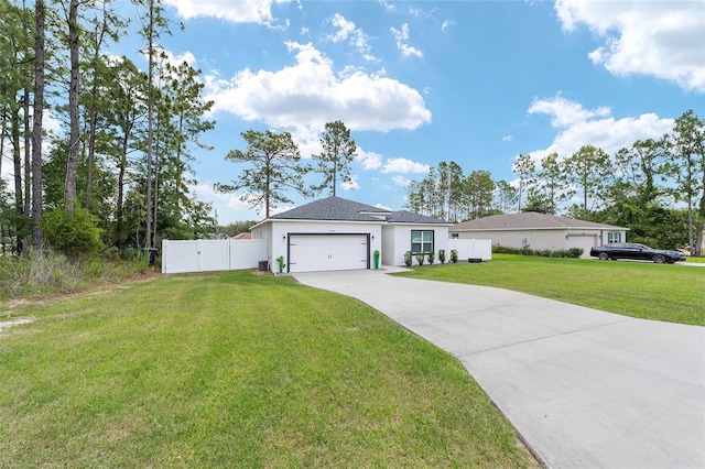 7479 SW 130th Ln, Ocala, FL 34473 - ranch-style house with driveway, a garage, and stucco siding