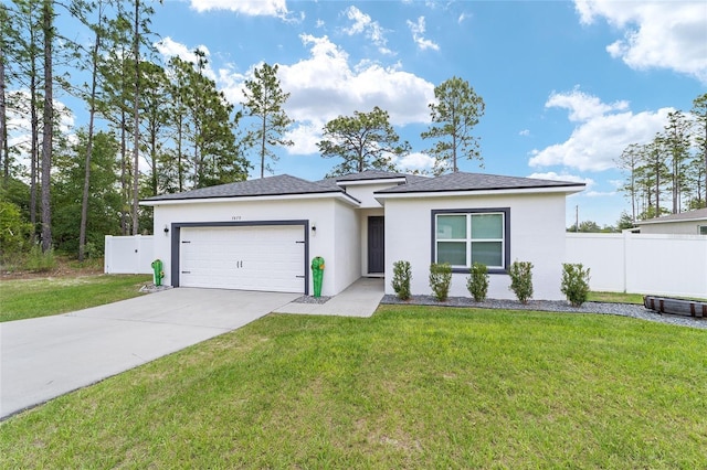 7479 SW 130th Ln, Ocala, FL 34473 - view of front facade with an attached garage, stucco siding, concrete driveway, and a shingled roof