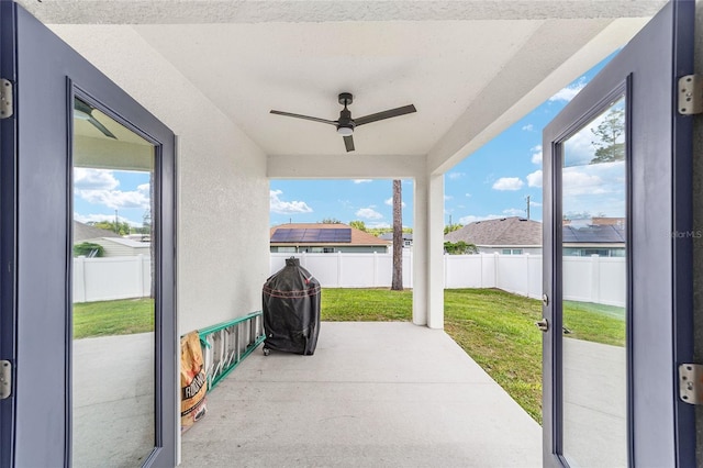 7479 SW 130th Ln, Ocala, FL 34473 - view of patio with ceiling fan