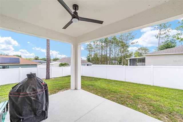7479 SW 130th Ln, Ocala, FL 34473 - view of patio featuring ceiling fan