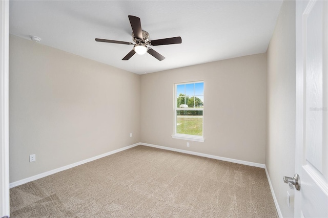 12505 SW 73rd St, Ocala, FL 34481 - carpeted spare room with baseboards, ceiling fan, and a smoke detector