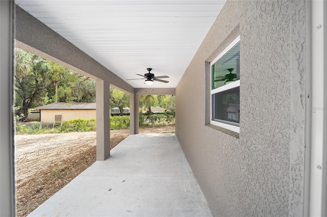 12505 SW 73rd St, Ocala, FL 34481 - view of patio featuring a ceiling fan