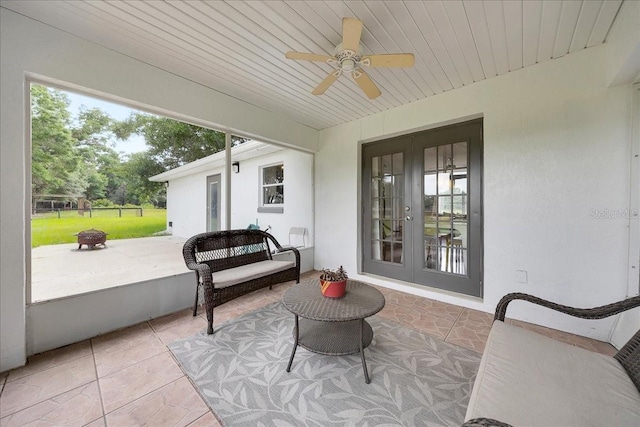 6350 NW 135th Ave, Morriston, FL 32668 - sunroom with french doors