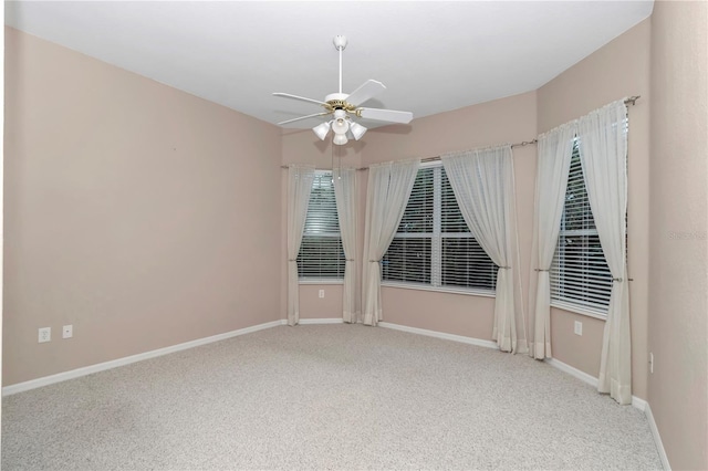 11062 SW 73rd Ct, Ocala, FL 34476 - empty room featuring carpet, a ceiling fan, and baseboards