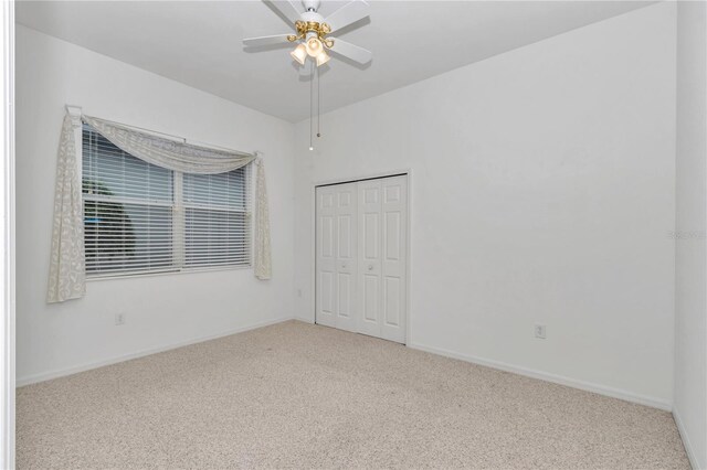 11062 SW 73rd Ct, Ocala, FL 34476 - spare room with carpet, ceiling fan, and baseboards