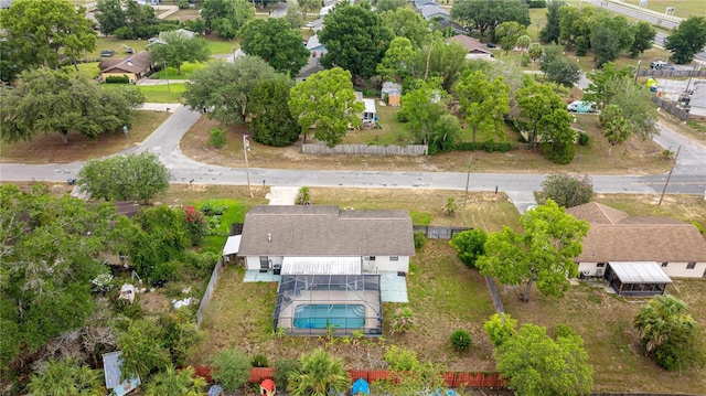 5720 SE 20th St, Ocala, FL 34480 - aerial view of residential area with a pool area