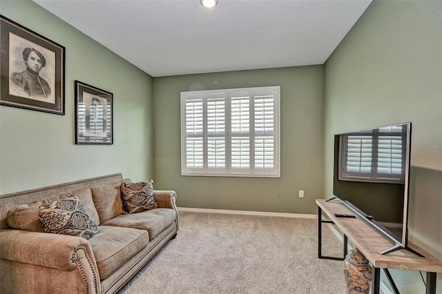 6405 SW 88th Loop, Ocala, FL 34476 - living room featuring carpet and baseboards